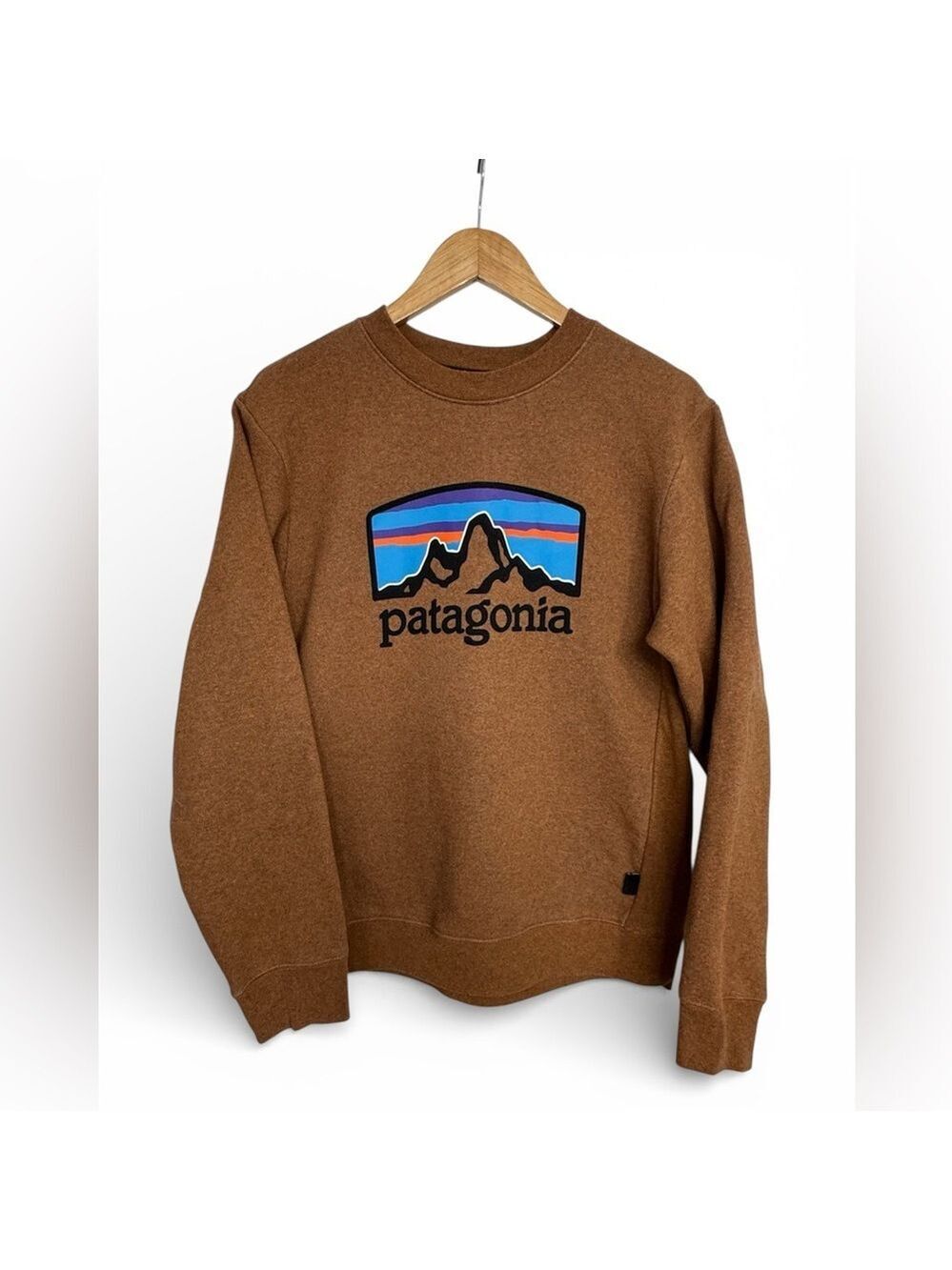 Patagonia Fitz Roy Horizons Uprisal Crew Sweatshirt Brown